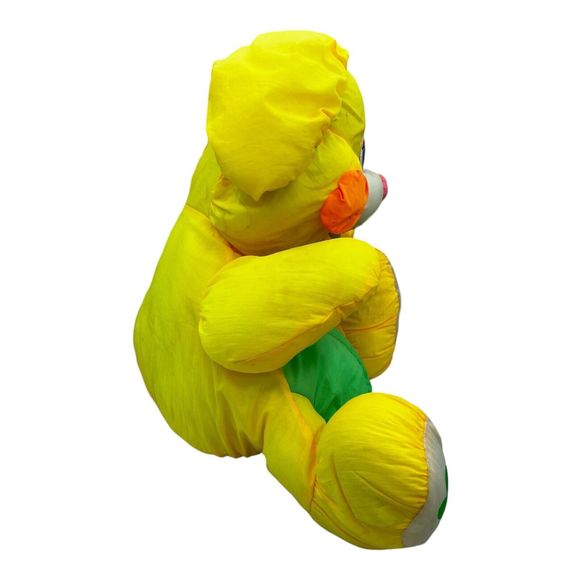 Tb Trading Co Plush Nylon Bunny Rabbit Carrot Feet Yellow Green Vintage 13” Sit - Picture 4 of 10